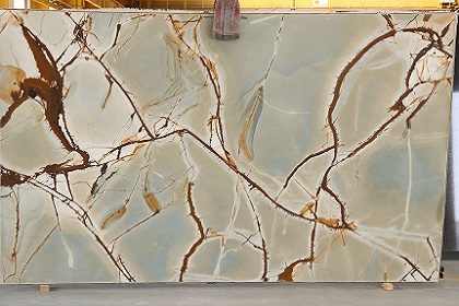 Голубой кварцит Блю Рома - новинка к 8 марта!